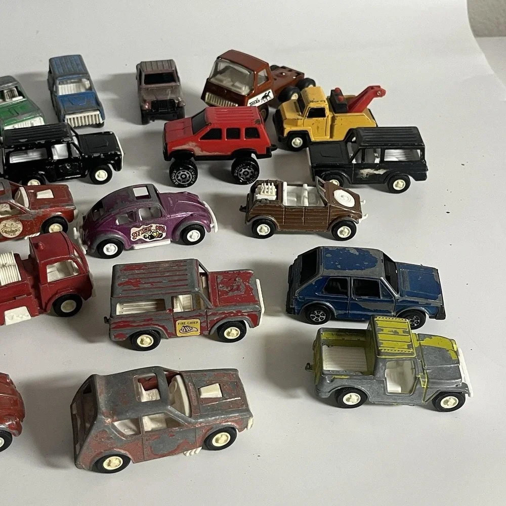 Vintage Die Cast Cars Tootsie Toy Buddy L Tonka Diecast Trucks Cars Large Lot 21